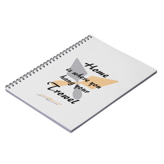 Cute Silver & Gold Home waar u uw trommel ophangt Notitieboek (Linkerzijde)