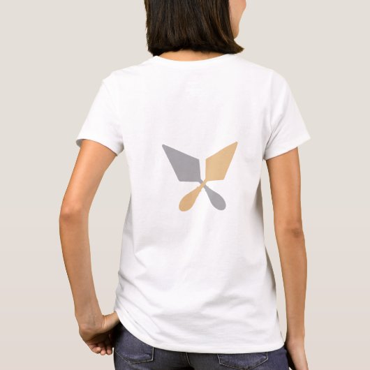 Cute Silver & Gold Home waar u uw trommel ophangt T-shirt (Achterkant)
