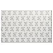 Cute Silver Grey Butterfly Pattern Stof (Fat Quarter)