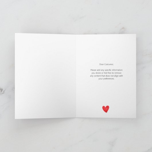 Cute Simple Always you Folded Kaart (Binnen)