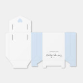 Cute Simple Blue Heart Boy Baby shower Bedankdoosjes (Uitgevouwen)