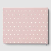 Cute Simple Blush Pink Star Mobile-Baby shower Gastenboek (Achterkant)