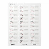 Cute Simple Blush Star Mobile Baby shower Address Etiket (Full Sheet)