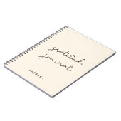 Cute Simple danktude journal-notitieboek Notitieboek (Linkerzijde)