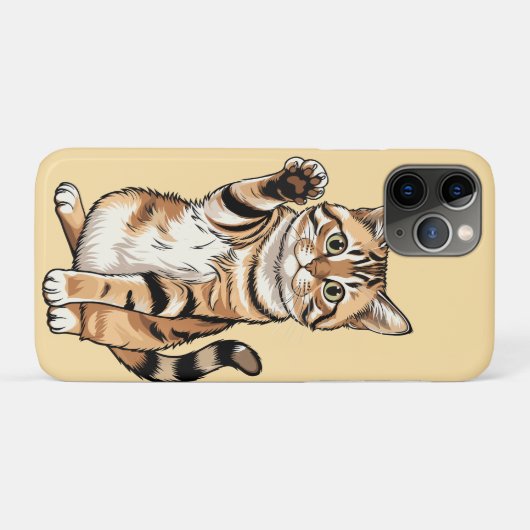 Cute simple design men cat lover Case-Mate iPhone case (Achterkant (horizontaal))