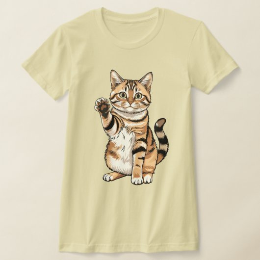 Cute simple design men cat lover t-shirt (Laagn)