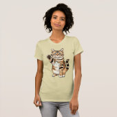 Cute simple design men cat lover t-shirt (Voorkant volledig)