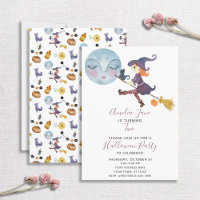 Cute Simple Halloween Witch Child 2nd Birthday
