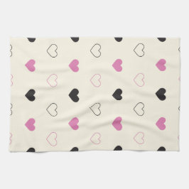 Cute Simple Hartpatroon Theedoek