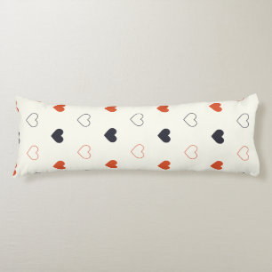 Cute Simple Heart Naadloos Patroon Lichaamskussen