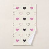 Cute Simple Heart Pattern Bad Handdoek (Handdoek)