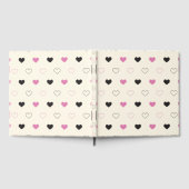 Cute Simple Heart Pattern Gastenboek (Volledig)