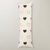 Cute Simple Heart Pattern Lichaamskussen (Voorkant Verticaal)