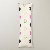 Cute Simple Heart Pattern Lichaamskussen (Achterkant (Verticaal))