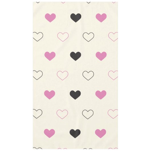 Cute Simple Heart Pattern Tafelkleed (Voorkant)