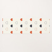 Cute Simple Heart Seamless Pattern  Yogamat (Achterkant (horizontaal))