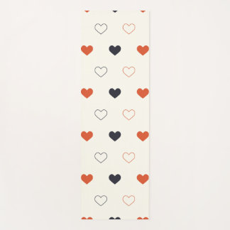 Cute Simple Heart Seamless Pattern  Yogamat