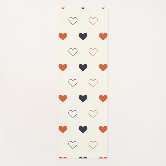 Cute Simple Heart Seamless Pattern  Yogamat (Voorkant)