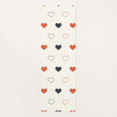 Cute Simple Heart Seamless Pattern  Yogamat (Achterkant)