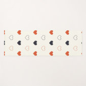 Cute Simple Heart Seamless Pattern  Yogamat (Voorkant (horizontaal))