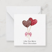 Cute Simple Hearts Valentijnkaart Notitiekaartje (Voorkant)