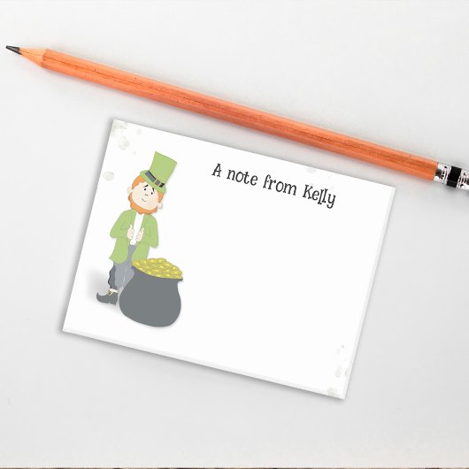Cute Simple Leprechaun St. Patrick's Day Green Post-it® Notes