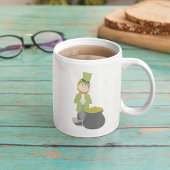 Cute Simple Leprechaun St. Patrick's Day Koffiemok
