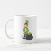 Cute Simple Leprechaun St. Patrick's Day Koffiemok (Links)