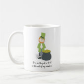 Cute Simple Leprechaun St. Patrick's Day Whimsical Koffiemok (Links)