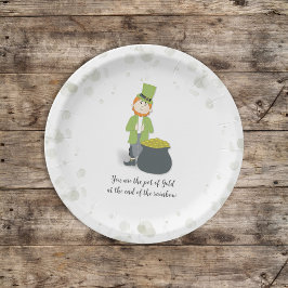 Cute Simple Leprechaun St. Patrick's Day Whimsical Papieren Bordje