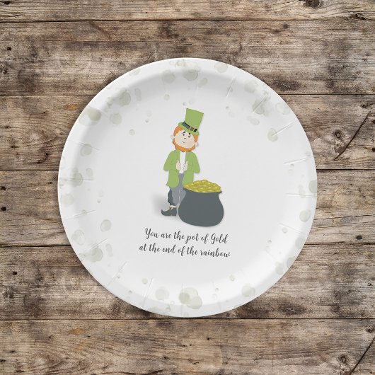 Cute Simple Leprechaun St. Patrick's Day Whimsical Papieren Bordje