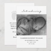 Cute Simple Newborn Custom Photo Hallo Baby Birth Aankondiging (Voorkant / Achterkant)