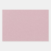 Cute simple pink and white dots baby shower inpakpapier vel (Voorkant)