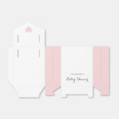 Cute Simple Pink Heart Girl Baby shower Bedankdoosjes (Uitgevouwen)
