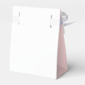 Cute Simple Pink Heart Girl Baby shower Bedankdoosjes (Achterkant)