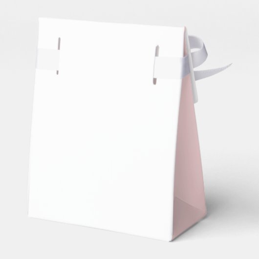 Cute Simple Pink Heart Girl Baby shower Bedankdoosjes (Achterkant)