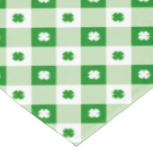 Cute Simple St Patrick's Lucky Clover Green Pset Tafelkleed (Gekanteld)