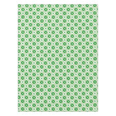 Cute Simple St Patrick's Lucky Clover Green Pset Tafelkleed (Voorkant)