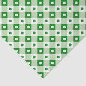 Cute Simple St Patrick's Lucky Clover Green Pset Tissuepapier (Detail)