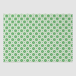 Cute Simple St Patrick's Lucky Clover Green Pset Tissuepapier