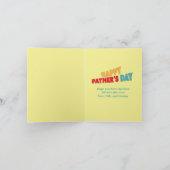 Cute Simple Vaderdag Dad Rock in Roll Guitar Kaart (Binnen)