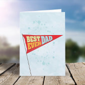 Cute Simple Vaderdag Pennant Best Ever Pap Kaart