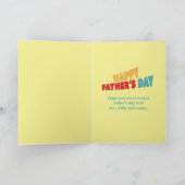 Cute Simple Vaderdag Pennant Best Ever Pap Kaart (Binnen)