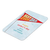 Cute Simple Vaderdag Pennant Best Ever Pap Magneet (Linkerzijde)