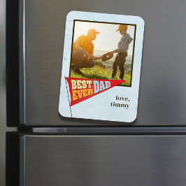 Cute Simple Vaderdag Pennant Best Ever Pap Magneet