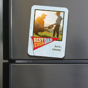 Cute Simple Vaderdag Pennant Best Ever Pap Magneet