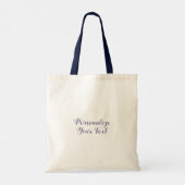 Cute Simple Vlinder Elegant Minimaal Meisjesachtig Tote Bag (Achterkant)