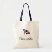 Cute Simple Vlinder Elegant Minimaal Meisjesachtig Tote Bag (Voorkant)