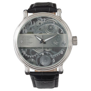 Cute Simulation All Gears and Metal Hardware Horloge