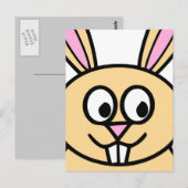 Cute Sinaasappel Bunny Rabbit Briefkaart (Voorkant / Achterkant)